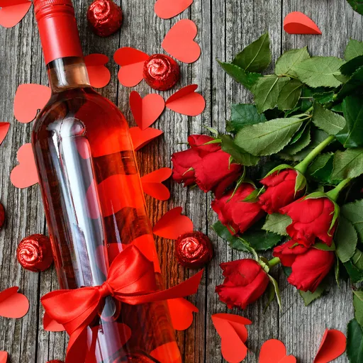 Due calici di vino rosso su uno sfondo rosso